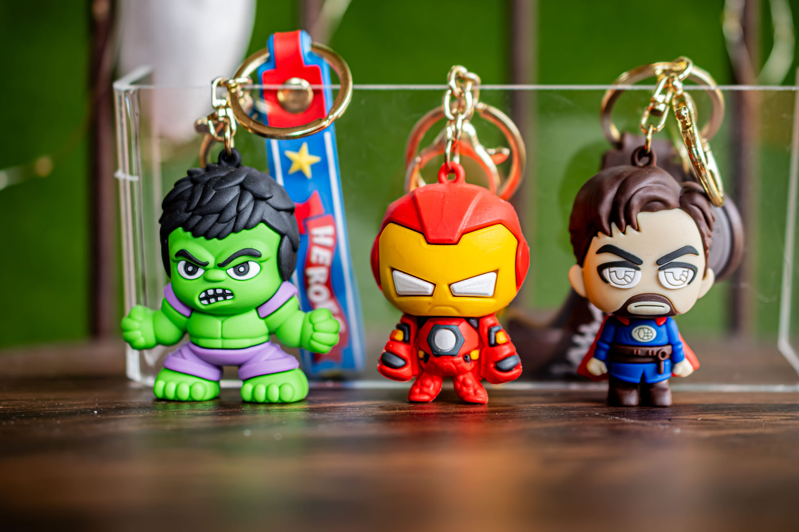 Marvel character keychains