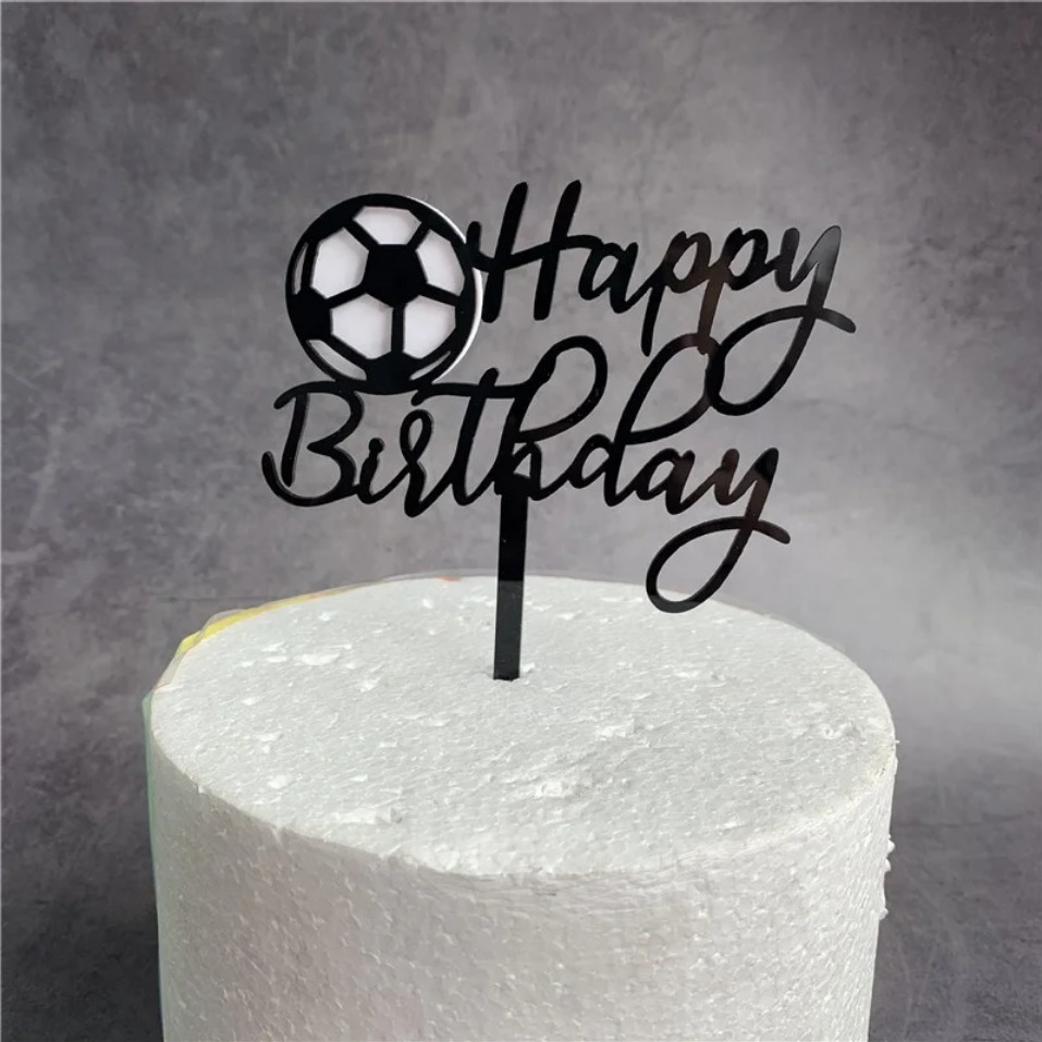 Football cake topper