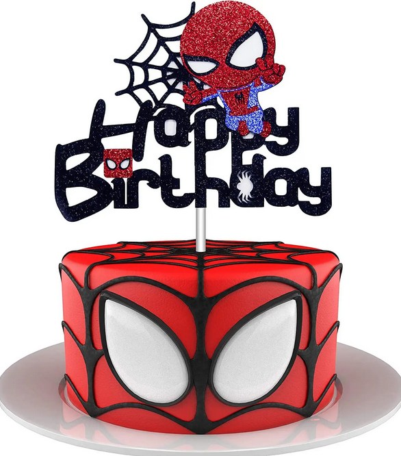 spiderman cake topper
