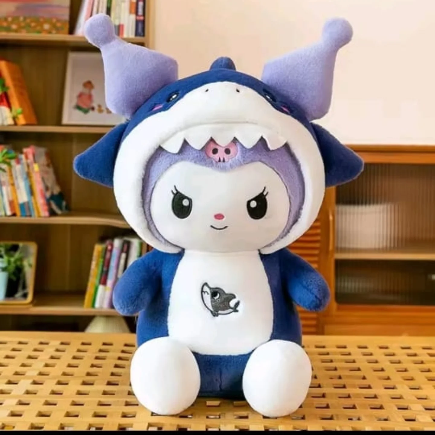 Kuromi Plush with shark outfit