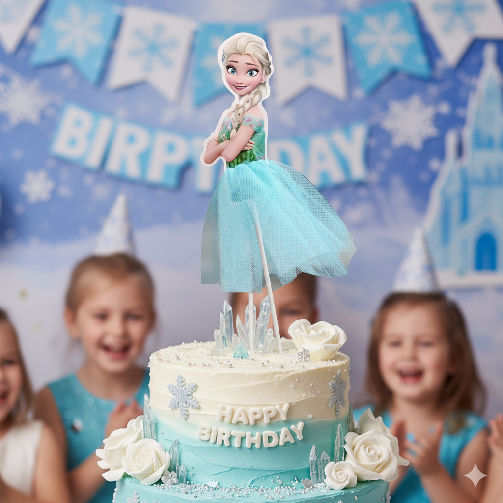 Elsa cake topper