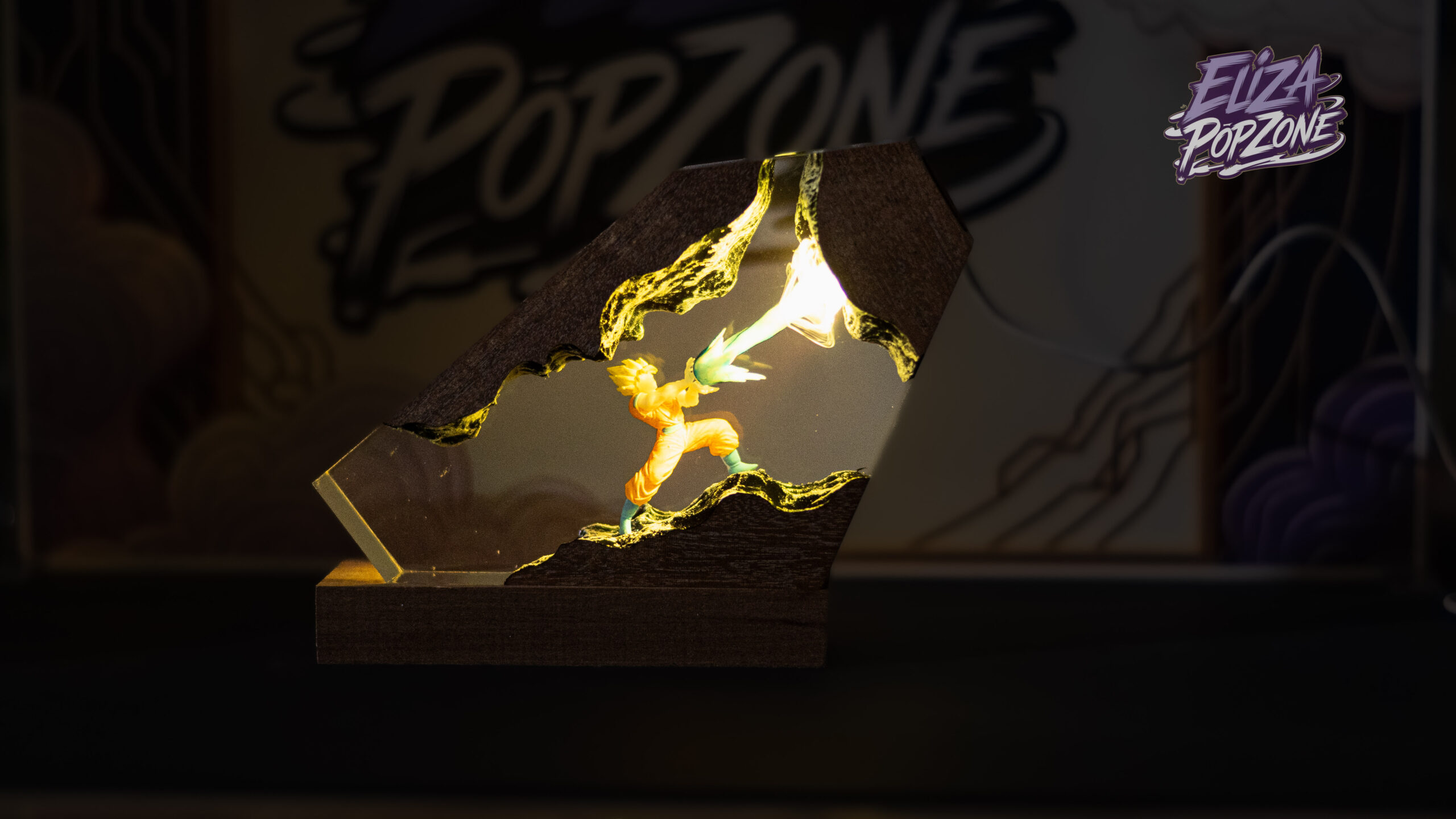 Super Saiyan LED Resin Lamp