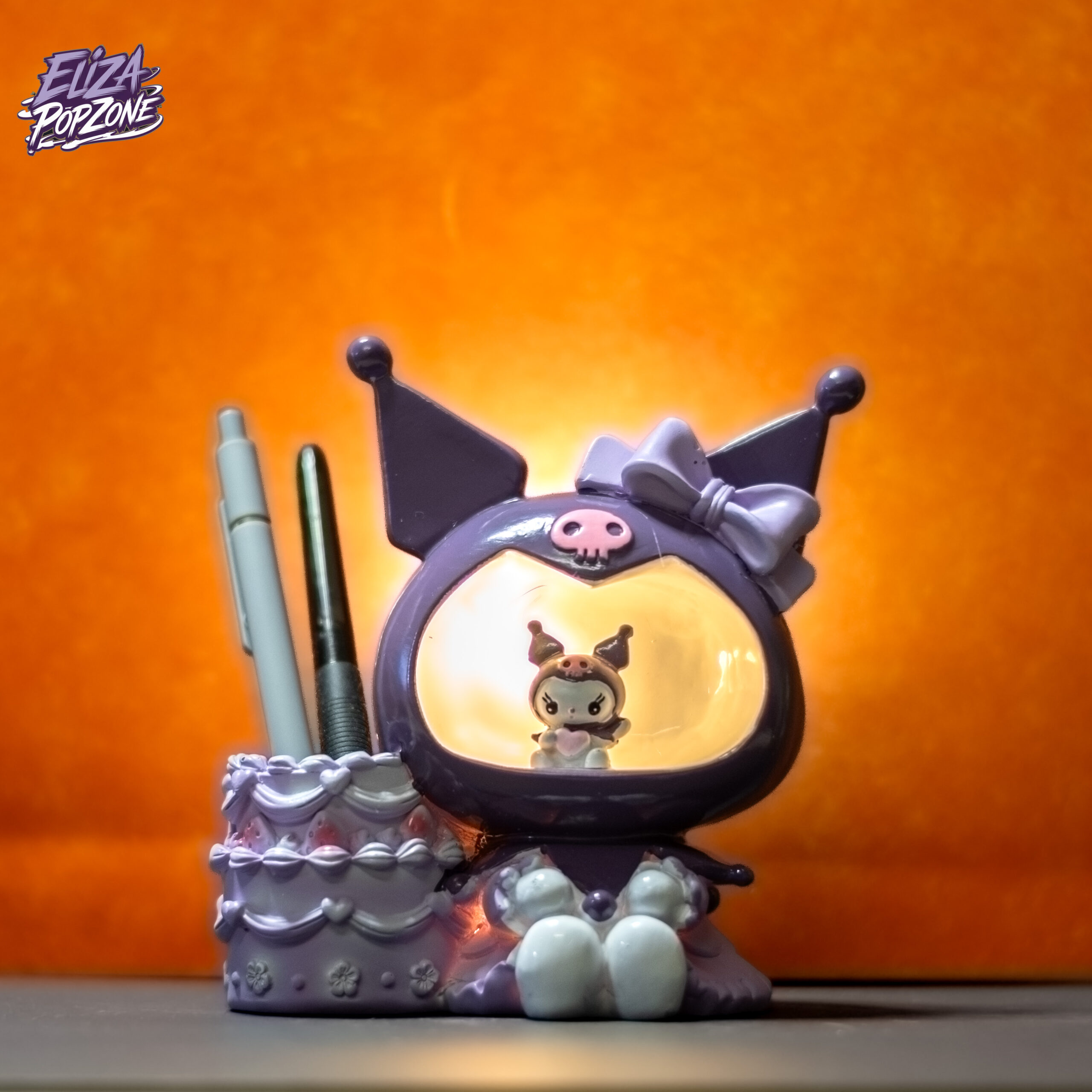 Kuromi LED Pen Holder
