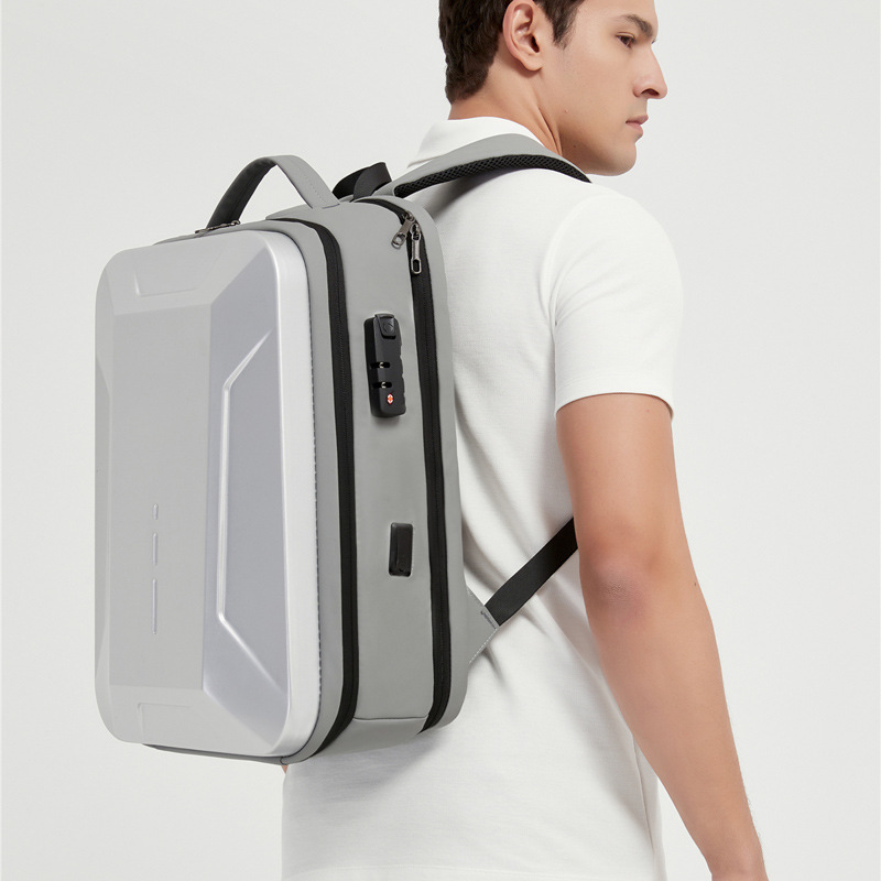 Hard Shell Laptop Back bag with lock