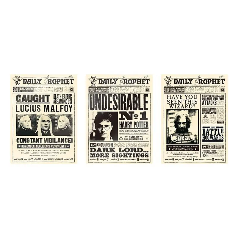 Harry potter 3d stickers