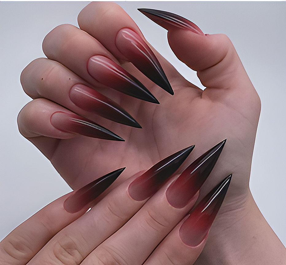 Vampire press on nails